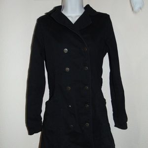 Jou Jou Button Up Peacoat Size: Medium